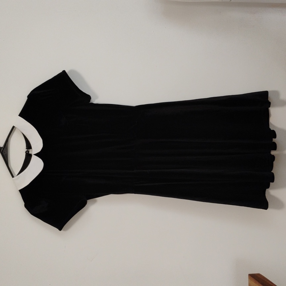 Hot Topic | Black Velvet Wednesday Addams Mini Dress | Women's S